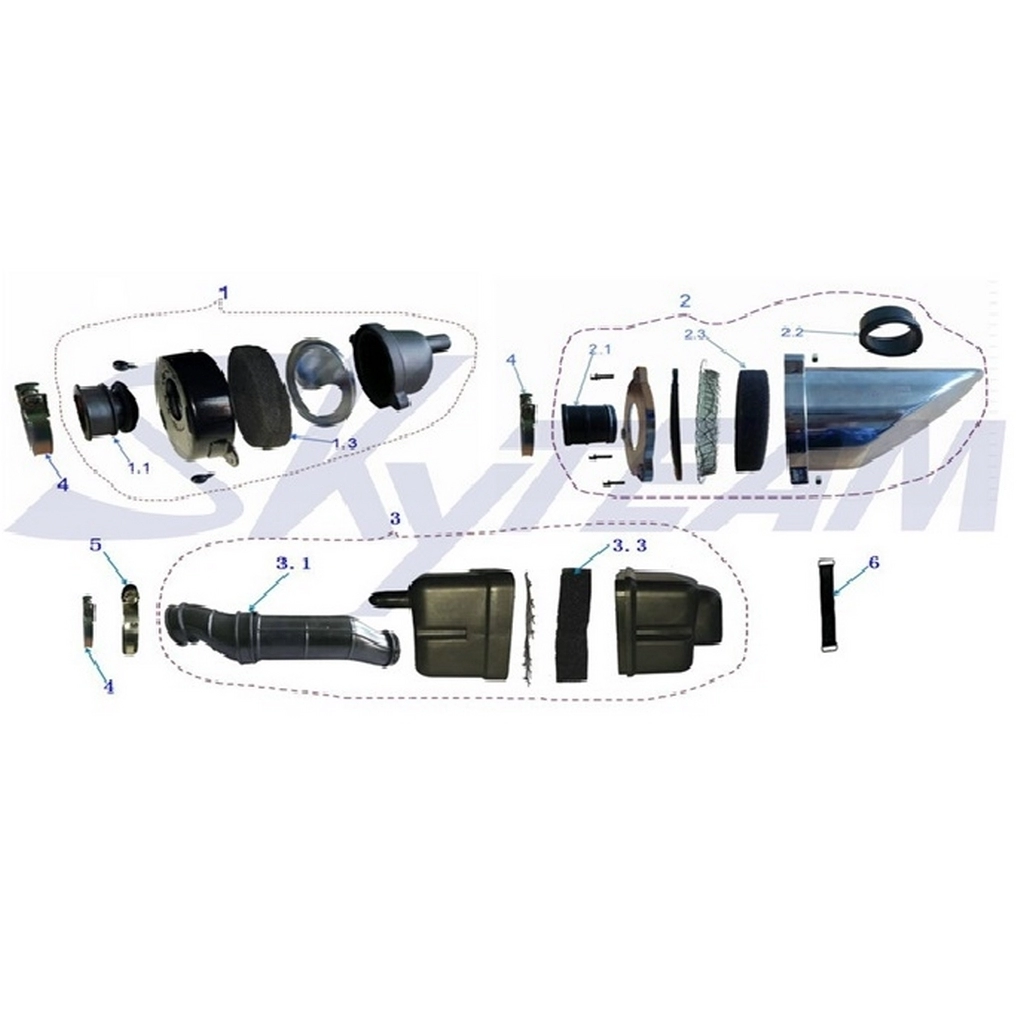 SKYTEAM BUBBLY HAVA FILTRE KELEPCESI #ST125BB F1904